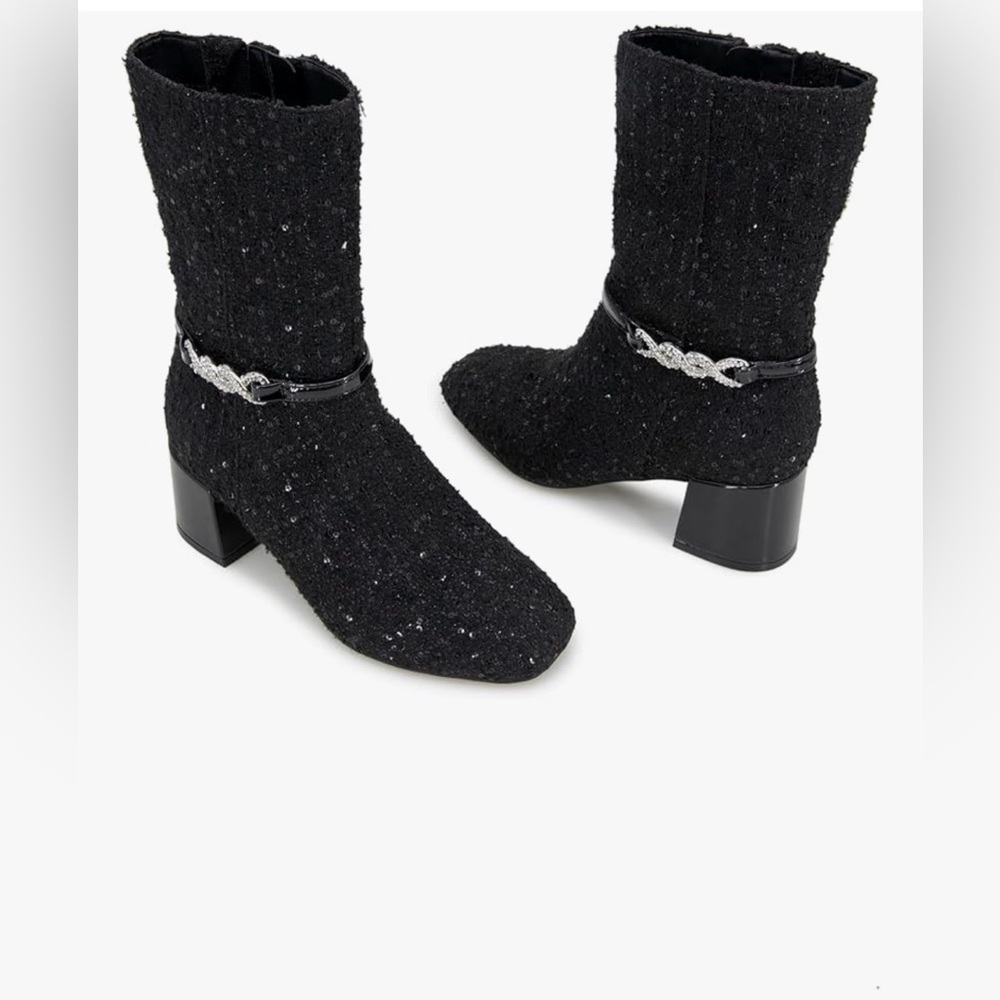Kenneth Cole REACTION Women's Lacey Jewel Bootie Fashion Boot Size 7.5 - Picture 8 of 16